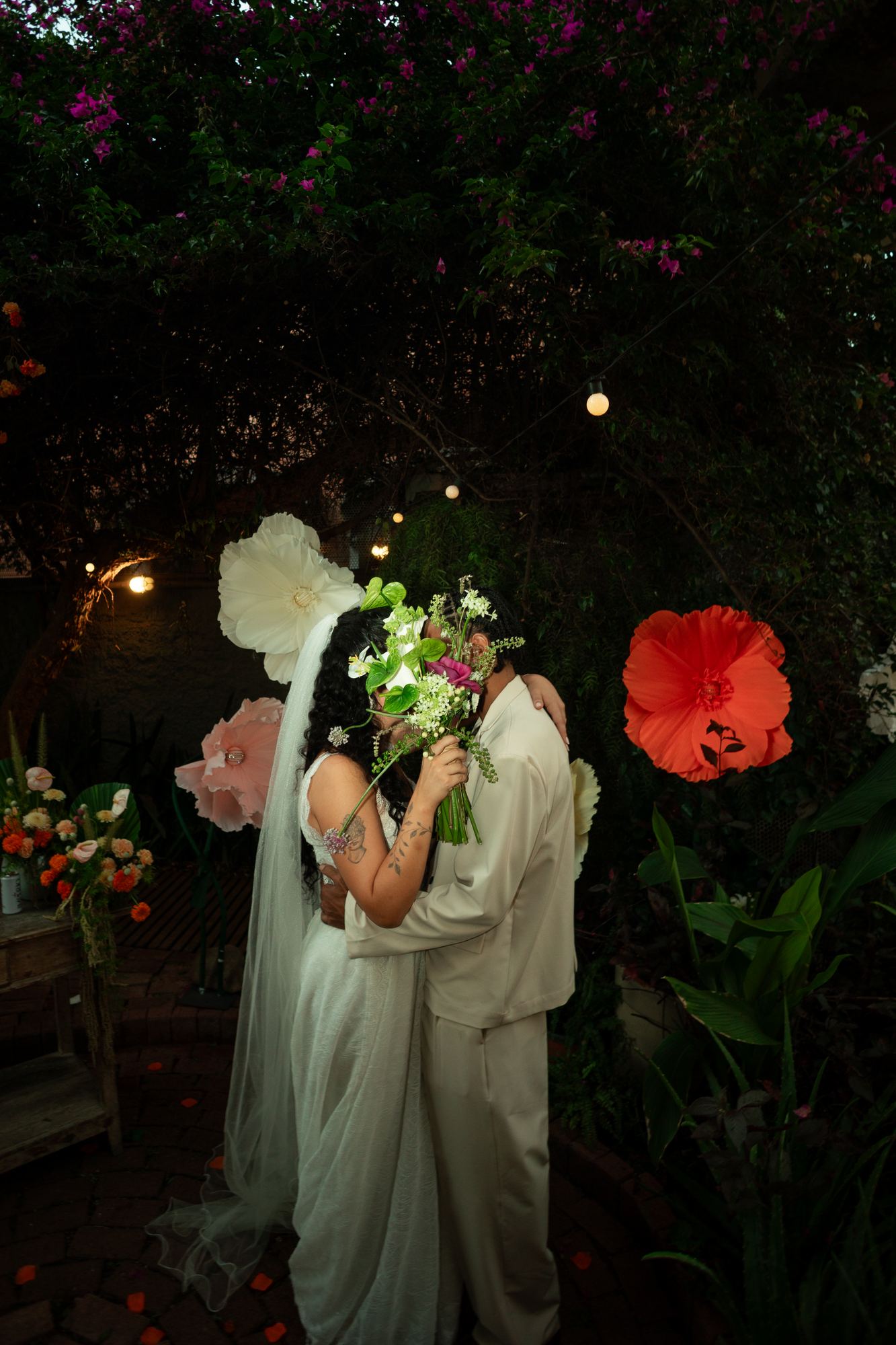 Casal no deque